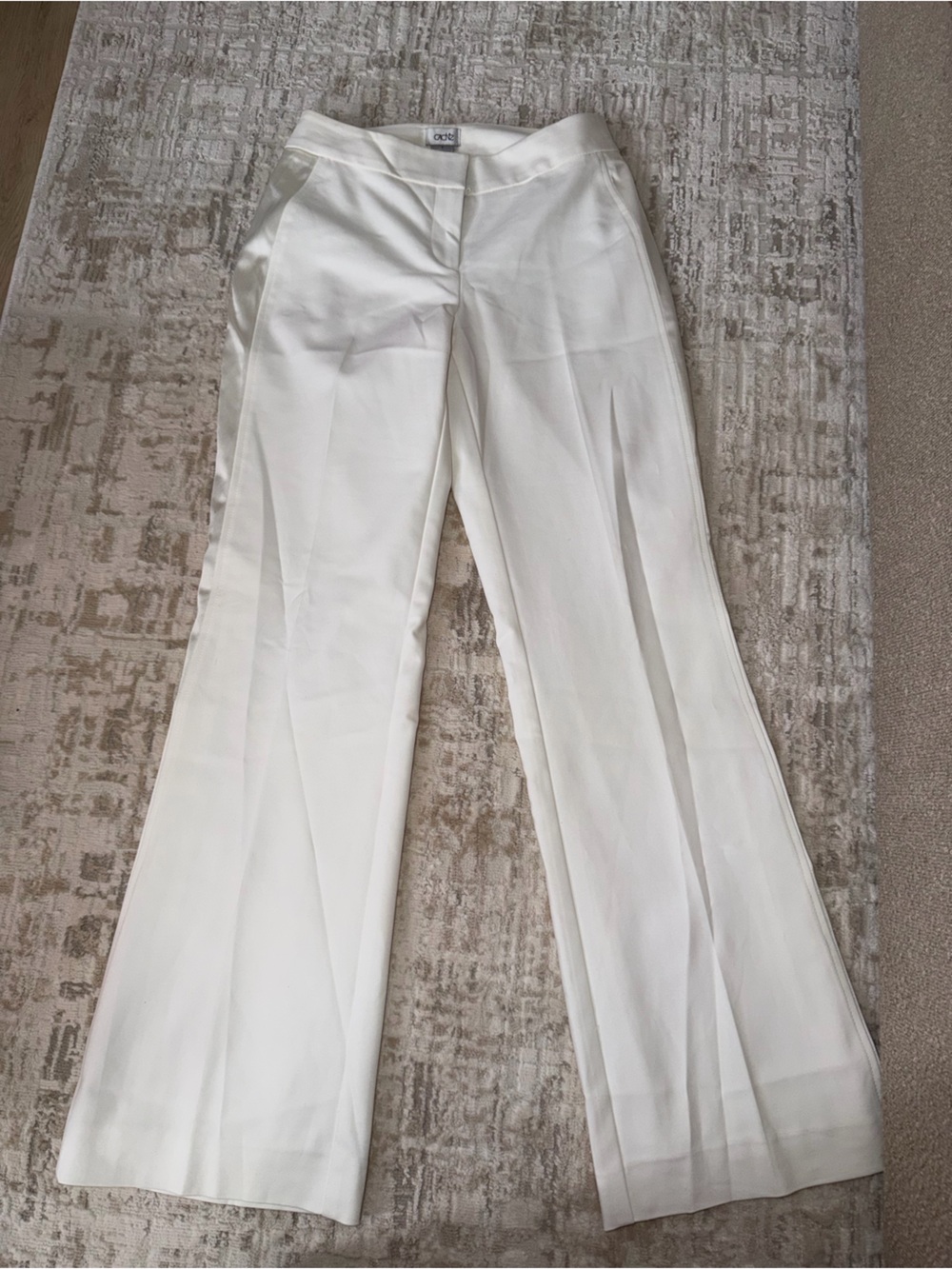 CAbi Men's Cream Dress Pants - Straight Leg